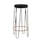 Gold Metal Contemporary Bar Stool 31" x 17" x 17"
